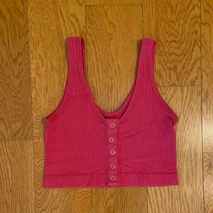 Urban Outfitters Out from Under Barbie Pink Cropped Tank top/bra, XS